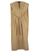 Abito miscela di cotone Fabiana Filippi con filo diamantato