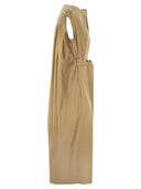 Abito miscela di cotone Fabiana Filippi con filo diamantato