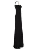 Elisabetta Franchi Red Carpet Crepe Jersey Dress With Corset
