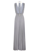 Elisabetta Franchi Red Carpet Lurex Jersey Dress With Belt