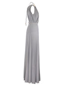 Elisabetta Franchi Red Carpet Lurex Jersey Dress With Belt