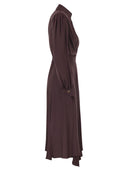 Elisabetta Franchi Georgette Dress With Tube Necklace