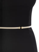 Elisabetta Franchi Crepe Dress With Contrasting Belt
