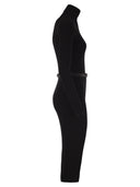 Elisabetta Franchi Ribbed Knit Dress With Belt
