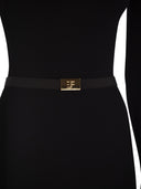 Elisabetta Franchi Ribbed Knit Dress With Belt