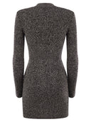 Elisabetta Franchi Double Breasted Robe Manteau mit Logo -Patch