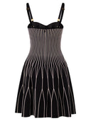 Elisabetta Franchi Two Colour Knitted Dress