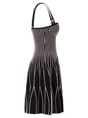 Elisabetta Franchi Two Colour Knitted Dress
