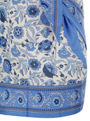 Mc2 Saint Barth Floral Print Cotton Wrap Mini Skirt