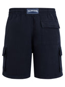Vilebrequin Linen Bermuda Shorts With Drawstring And Cargo Pockets
