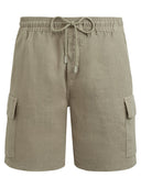 Vilebrequin Linen Bermuda Shorts With Drawstring And Cargo Pockets