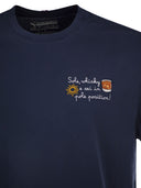 Mc2 Saint Barth Arnott Cotton T Shirt With Embroidery