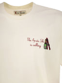 Mc2 Saint Barth Arnott Cotton T Shirt With Embroidery