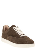 Fabiana Filippi Suede Leather Trainers With Metallic Details