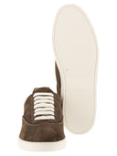 Fabiana Filippi Suede Leather Trainers With Metallic Details