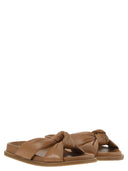 Fabiana Filippi Leather Slipper With Fussbett And Knot