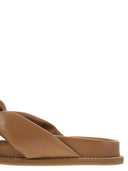 Fabiana Filippi Leather Slipper With Fussbett And Knot