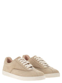 Fabiana Filippi Suede Trainers With Diamond Thread Embroidery
