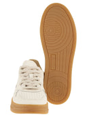 Autry Medalist Low Leather Sneakers With Gum Sole