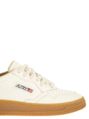Autry Medalist Low Leather Sneakers With Gum Sole