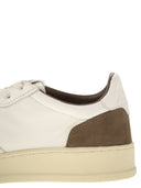 Autry Medalist Low Sneakers In Goatskin And Suede