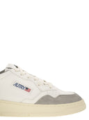 Autry Medalist Low Sneakers In Goatskin And Suede