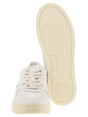 Sneaker in pelle bassa medaglia di autry
