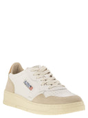 Autry Medalist Low Leather And Suede Sneakers