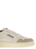 Autry Medalist Low Two Tone Leather Sneakers