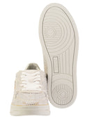 Autry Medalist Low Suede Trainers With Rhinestones