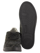 Autry Medalist Low Suede Trainers With Rhinestones