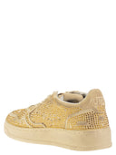 Zapatillas Autry Medalist Low de ante con strass