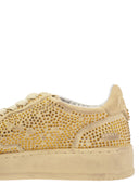 Zapatillas Autry Medalist Low de ante con strass
