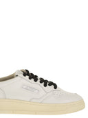 Autry Medalist Low Leather Sneakers With Animal Print Detail