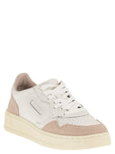 Autry Medalist Low Leather And Glitter Sneakers
