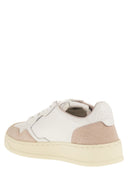 Autry Medalist Low Leather And Glitter Sneakers
