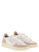 Autry Medalist Low Leather And Glitter Sneakers