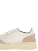 Autry Medalist Low Leather And Glitter Sneakers
