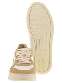 Autry Medalist Low Sneakers With Two Tone Glitter