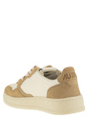 Autry Medalist Low Sneakers With Two Tone Glitter