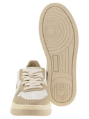 Autry Medalist Low Two Tone Leather Sneakers
