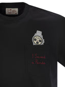 Mc2 Saint Barth Austin T Shirt With Embroidery And Breast Pocket