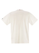 Mc2 Saint Barth Austin T Shirt With Embroidery And Breast Pocket