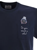 Mc2 Saint Barth Austin T Shirt With Embroidery And Breast Pocket