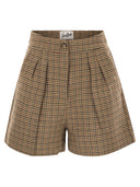Mc2 Saint Barth Aya Pied De Poule Patterned Shorts