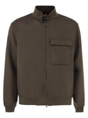 Paltò Artuto Wool And Nylon Bomber Jacket
