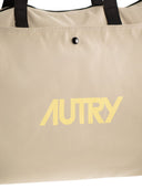 Autry Autry Unisex Nylon Tote Bag With Clutch