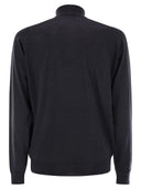 John Smedley Barrow High Neck Jumper With Half Zip