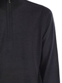 John Smedley Barrow High Neck Jumper With Half Zip