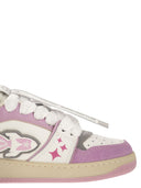 Enterprise Japan Ej Egg Rocket Leather Trainers With Logo